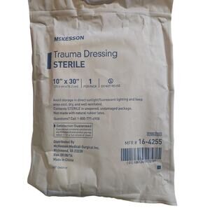 McKesson White Trauma Dressing Sterile 10 x 30" 16-4255 1 per Pack